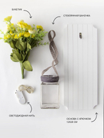 Декор для дома и интерьера букет цветов в вазе с подсветкой