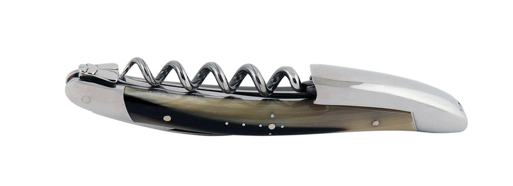 Le Sommelier knife, shiny finish, dark horn tip handle