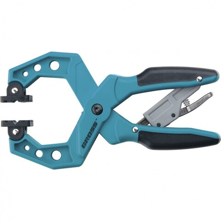 Струбцина Gross F-образные,пластиковый корпус, храповый механизм жесткой фиксации 4"/100мм