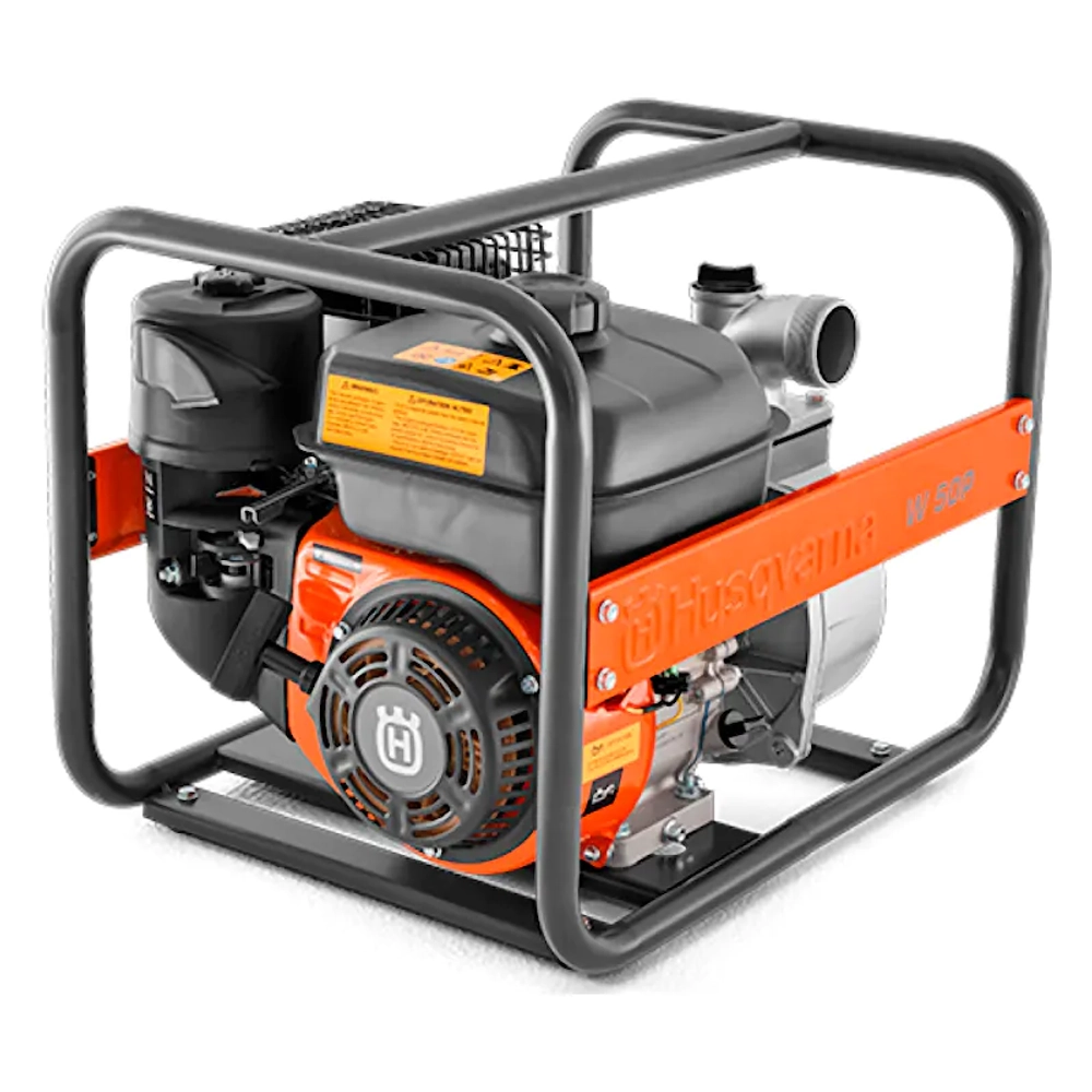 Husqvarna W50P поршневая мотопомпа бензиновая 6.5 л.с, 533 л/мин, диаметр 50 мм, 9676390-02