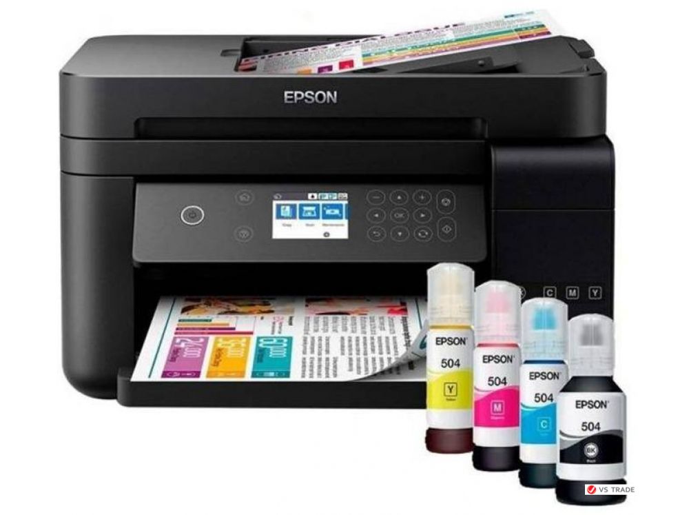 МФУ струйное цветное Epson L5290 C11CJ65407, до 33 стр/мин, А4, печать фотографий, WIFI, Ethernet, A