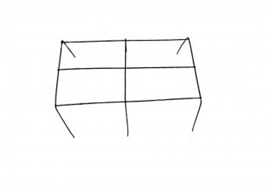 Ритуальный каркас- ЦВЕТНИК для могилы (400*200)