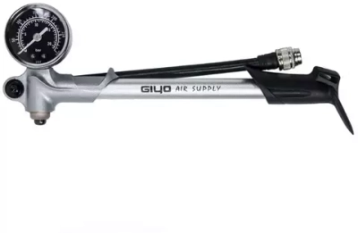 Насос высокого давления 300psi (21атм), серебряный, для вилок и задних амортизаторов, 225мм.GS-02