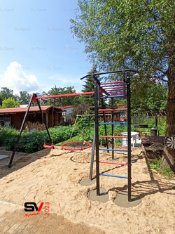 Монтаж уличных качелей Sv Sport