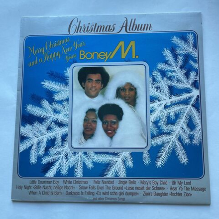 Винтажная виниловая пластинка LP Boney M. Christmas Album (Нидерланды 1981) White Christmas
