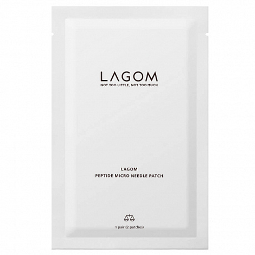 Lagom Peptide Micro Needle Patch 1пара - Пептидные патчи с микроиглами от морщин под глазами