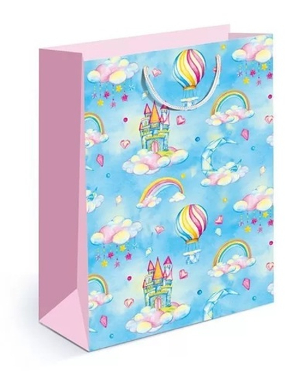 Пакет подарочный, Воздушные замки, 31*22*10 см, 1 шт.