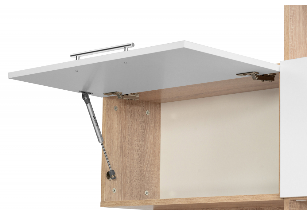 Компьютерный стол Woodville КСТ-14.1П правый дуб сонома, белый