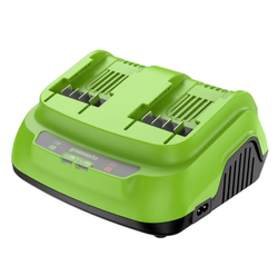 Ультрабыстрое двойное зарядное устройство Greenworks G24X2C8, 24V, 8A (2958807)