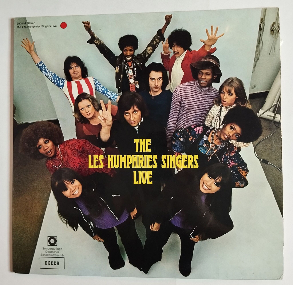 Винтажная виниловая пластинка LP The Les Humphries Singers Live (Germany 1972)