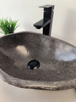 Раковина из речного камня RS-65986 46х33х14 из натурального камня