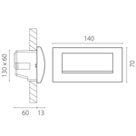 383572 Светильник ESTRA LED 5W 200LM 120G ЧЕРНЫЙ 3000K IP55