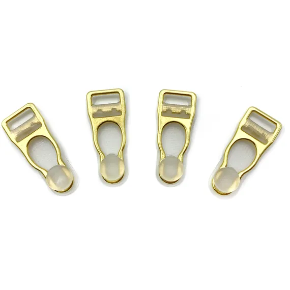Застежки для чулок золото 10 мм (4 шт)
