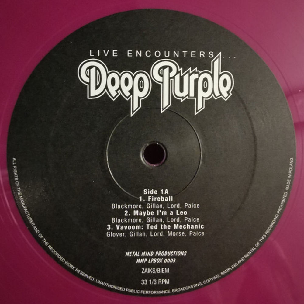 Deep Purple / Live Encounters... (Coloured Vinyl)(3LP)