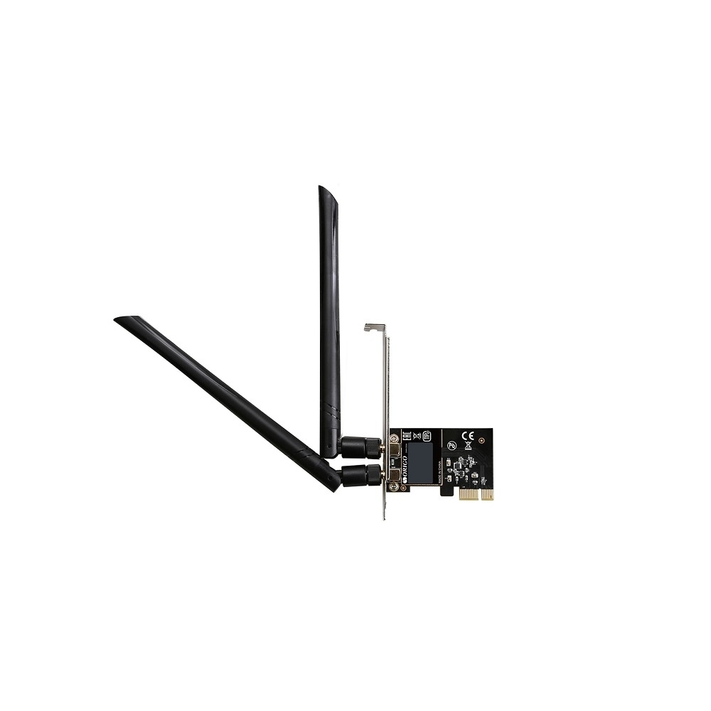 Сетевой адаптер WiFi ORIGO OWN1200A / A1A Wi-Fi AC1200 PCI-E адаптер, 2.4 / 5 ГГц, 2 съемные антенны 5 dBi