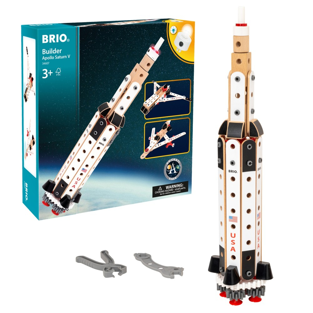 BRIO - Builder Ракета APOLLO с LED-подсветкой 91 элемент 34607