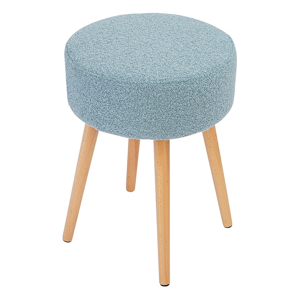 Табурет Carter, букле, серо-голубой