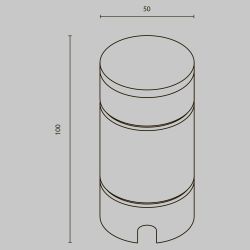Уличный ландшафтный светодиодный светильник Maytoni Brill O474FL-L2GF3K