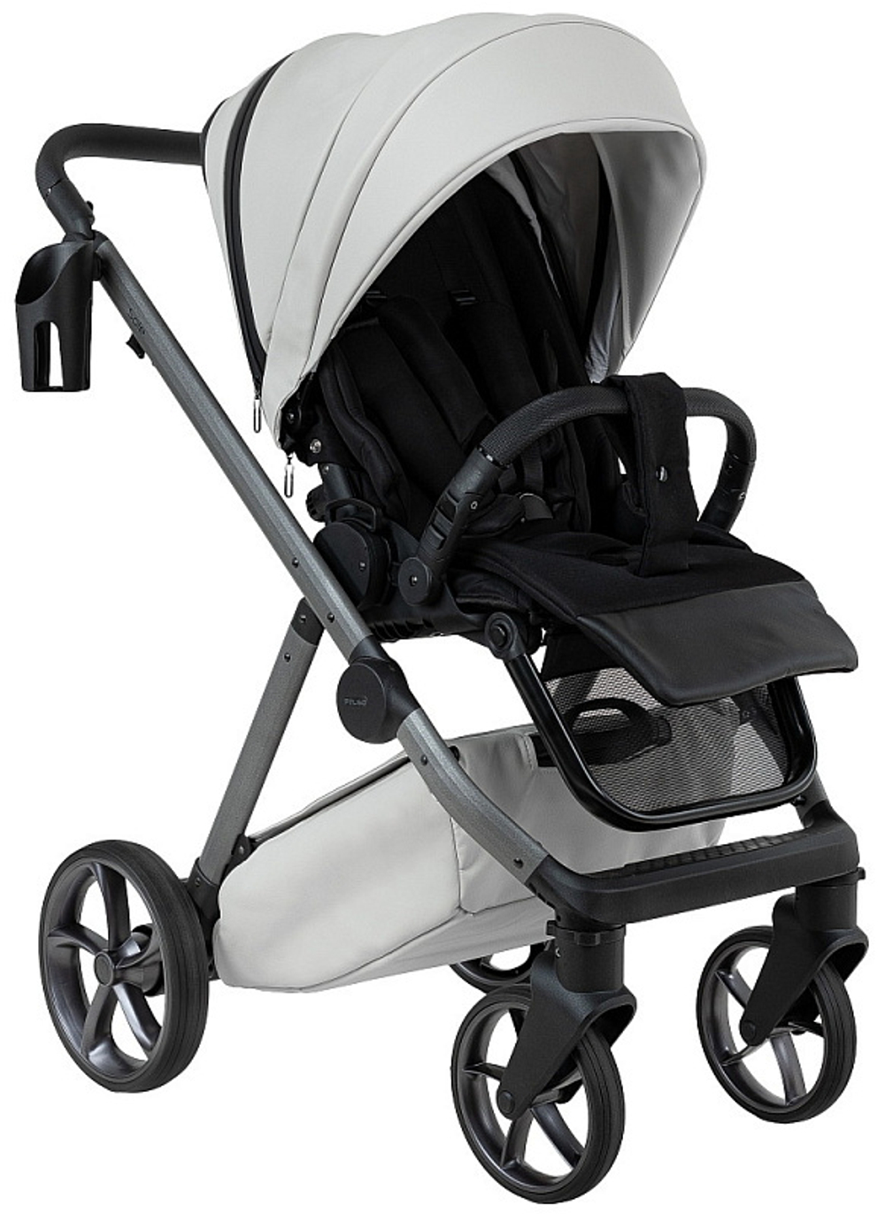 Детская коляска Pituso Sole Leather 2 в 1 PMPL/01 Island Stone