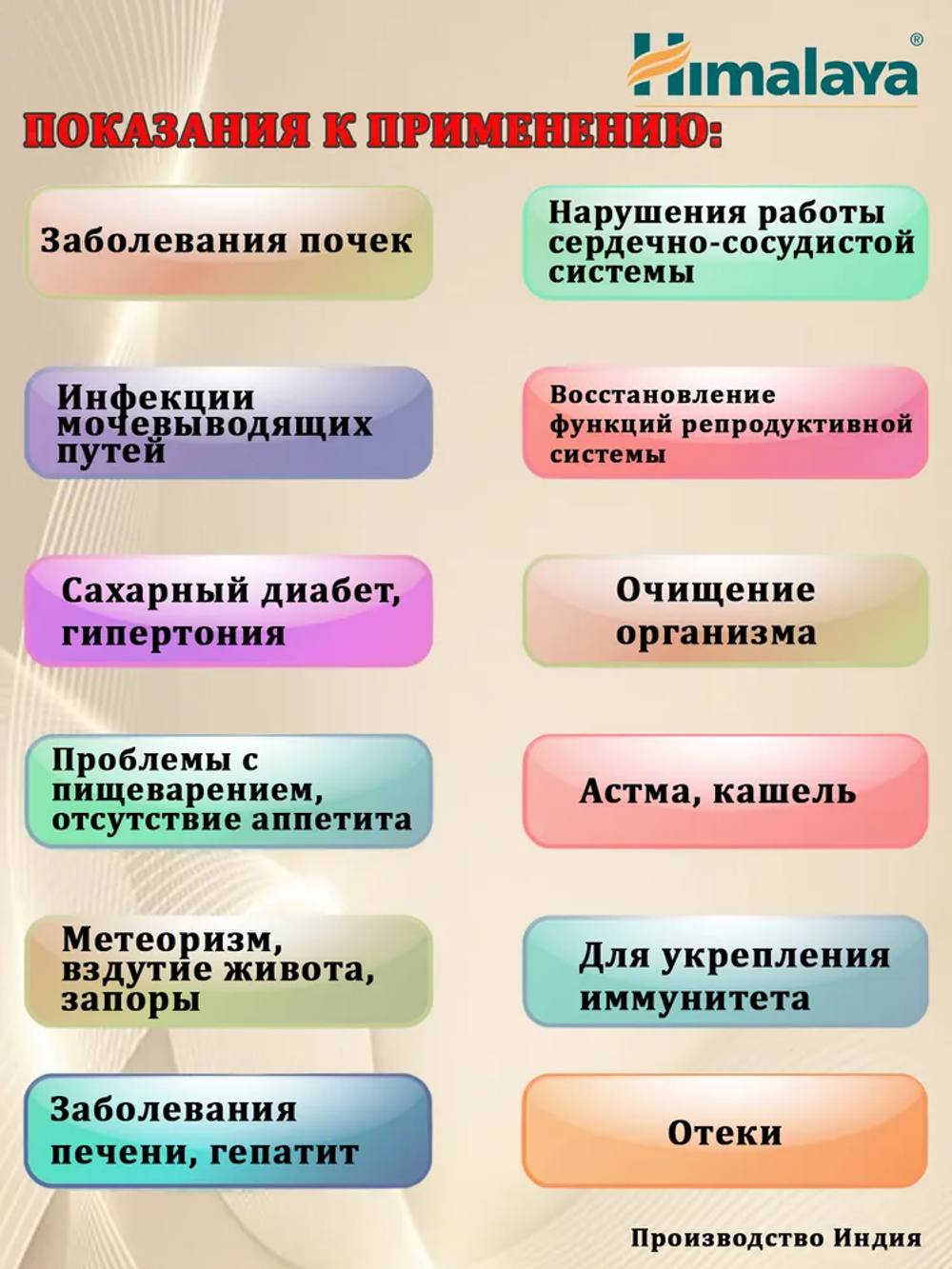 Пунарнава в капсулах Punarnava Himalaya