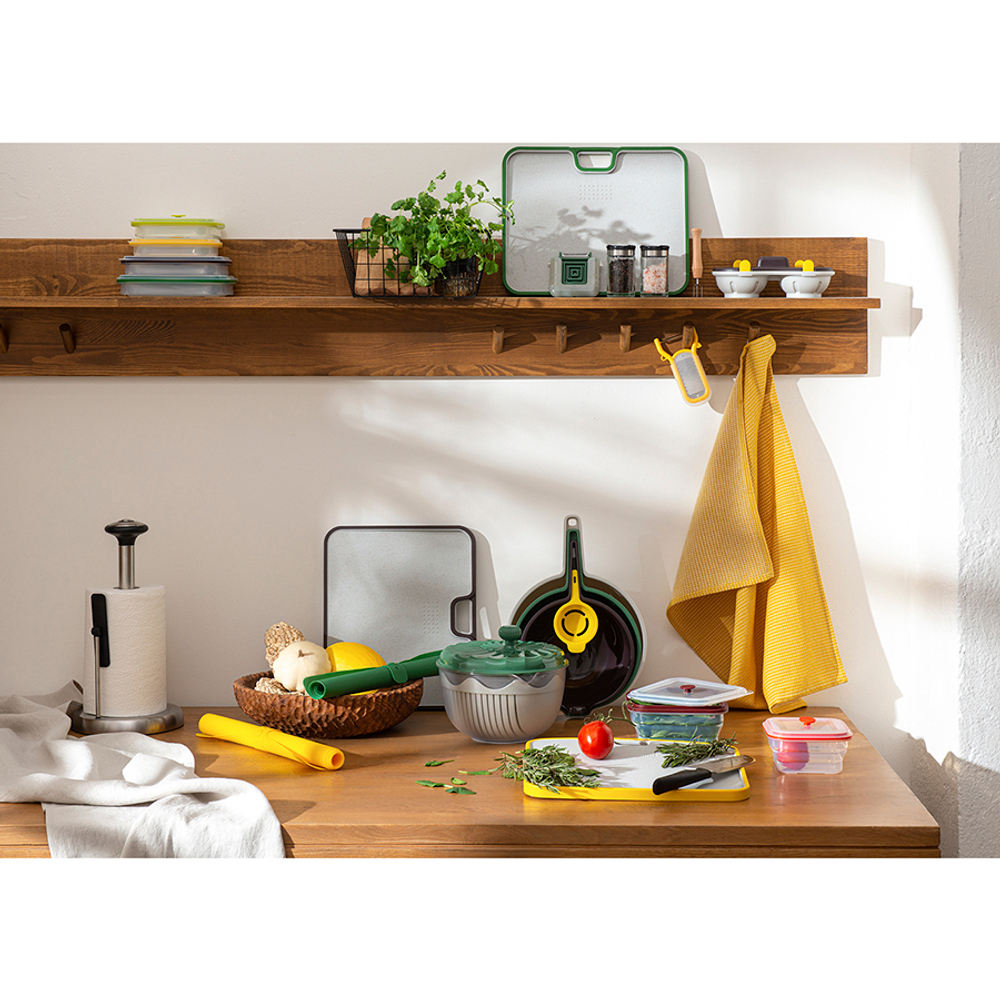 Контейнер для хранения складной 600мл Smart Solutions Silikobox желтый