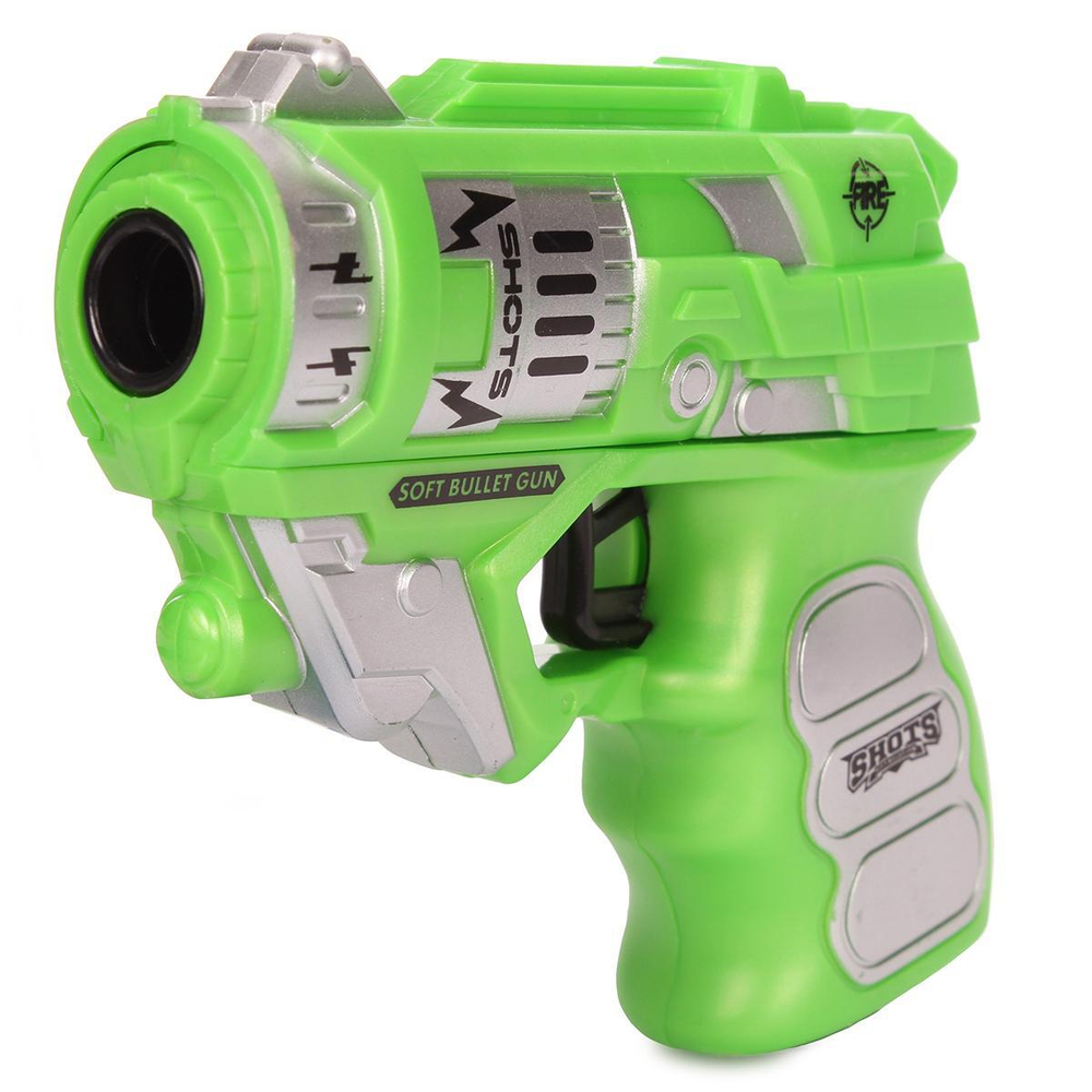 Пистолет с мягк.пулями 17см, блистер HW-508A