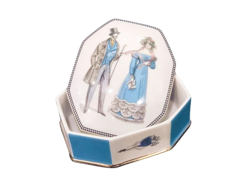 Туалетная коробочка форма Граненая, рисунок Modes de Paris арт. 81.26463.00.1