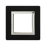 Рамка из алюминия, "Avanti", черная, 1 пост (2 мод.)