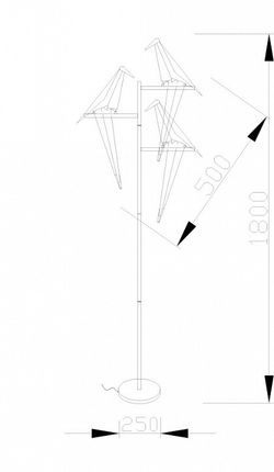 Торшер Moderli Birds V3075-3FL