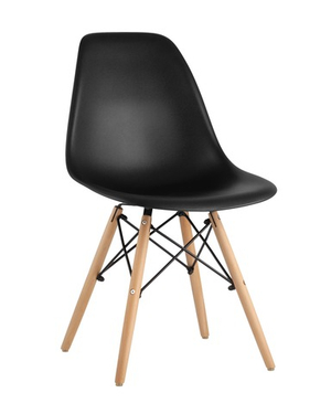 Стул Eames Style DSW черный (разборный каркас)