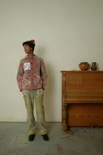 Куртка Soeurs с Расшитым Карманом / Criss-Cross Rose оранжевая