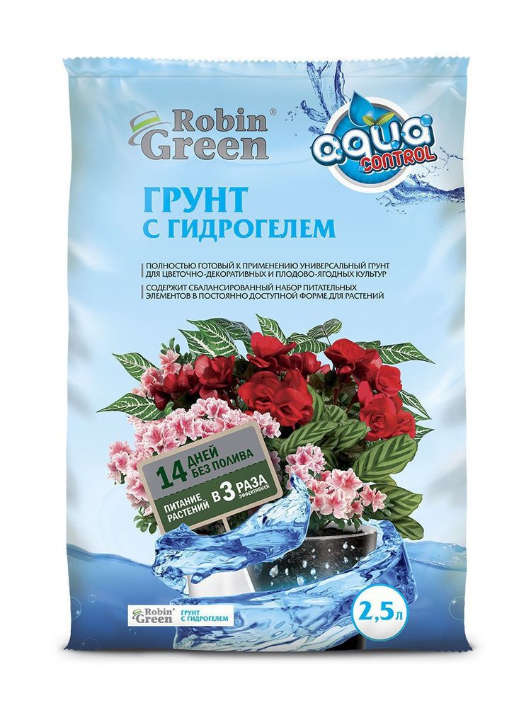 ГРУНТ ФАСКО ROBIN GREEN С ГИДРОГЕЛЕМ 2,5Л