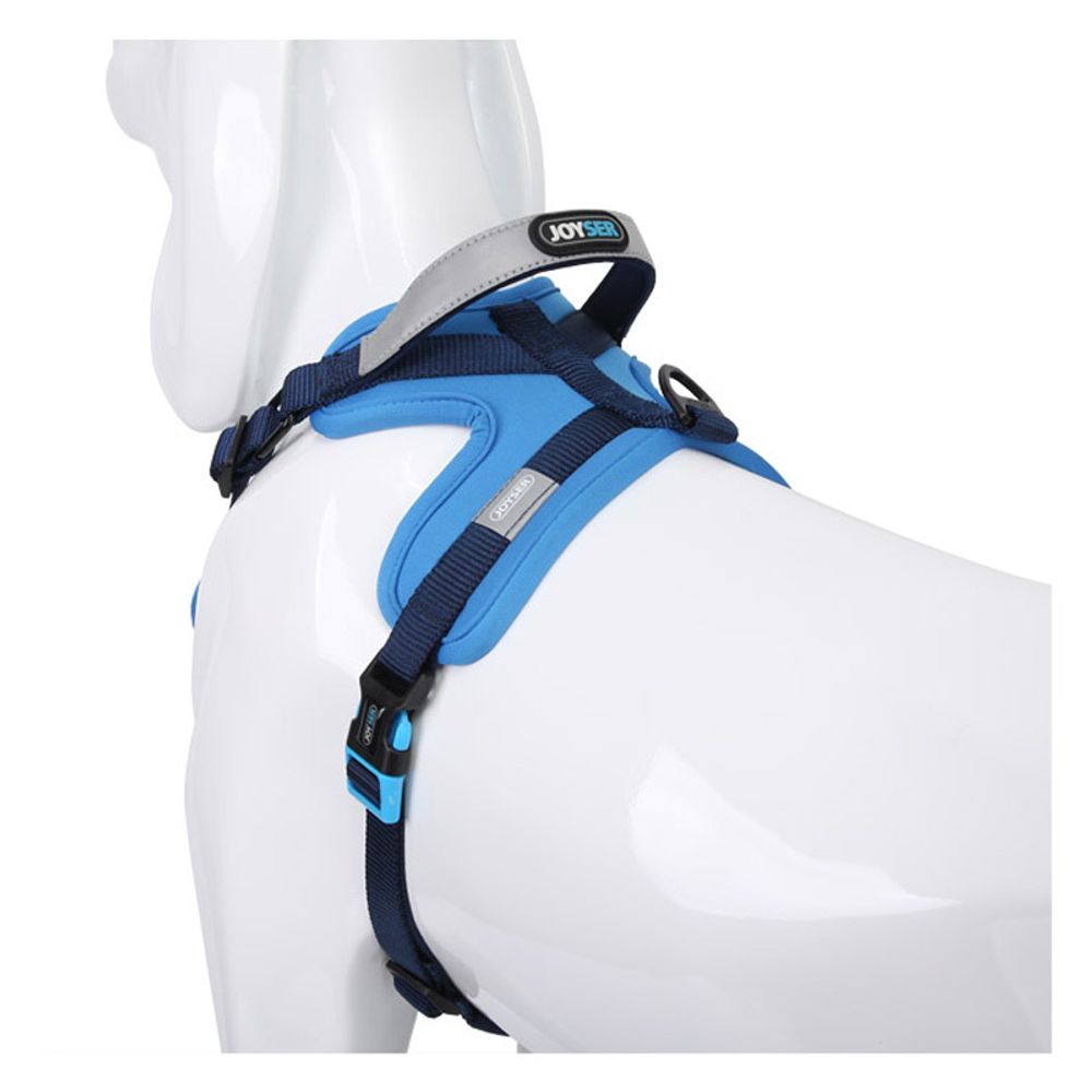 Шлейка для собак JOYSER Walk Soft Harness L/660*20*5 голубая