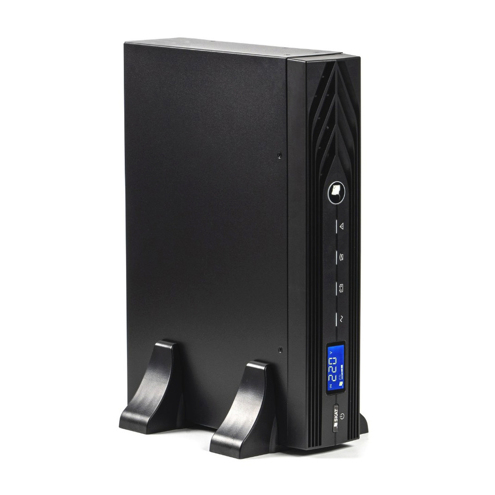 ИБП Бастион SKAT-UPS 1500 RACK {Online, 1500ВА/1350Вт, стойка/на пол,2x EURO, USB/RS-232, EPO, БЕЗ АКБ (3 шт 40-120 Ач) МПТ} (489)