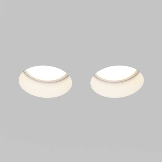 Встраиваемый светильник Maytoni Technical Gyps Modern DL123-GU10-02-W