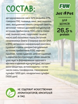 Fun корм для щенков всех пород, говядина 2,5 кг
