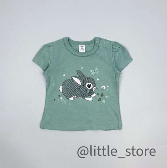 Футболка "Весенняя зелень" хлопковая, холодная мята