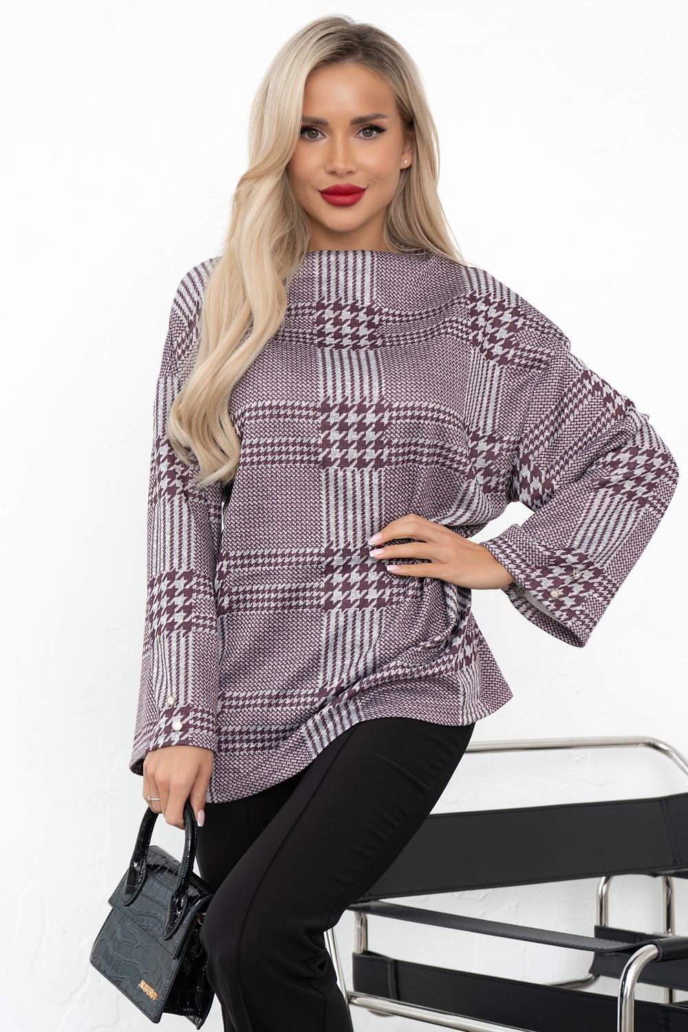 Джемпер (сливовый) Б11-113/3 Nikol (Акция)