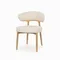 Стул Giotto, массив ясеня, молочная обивка