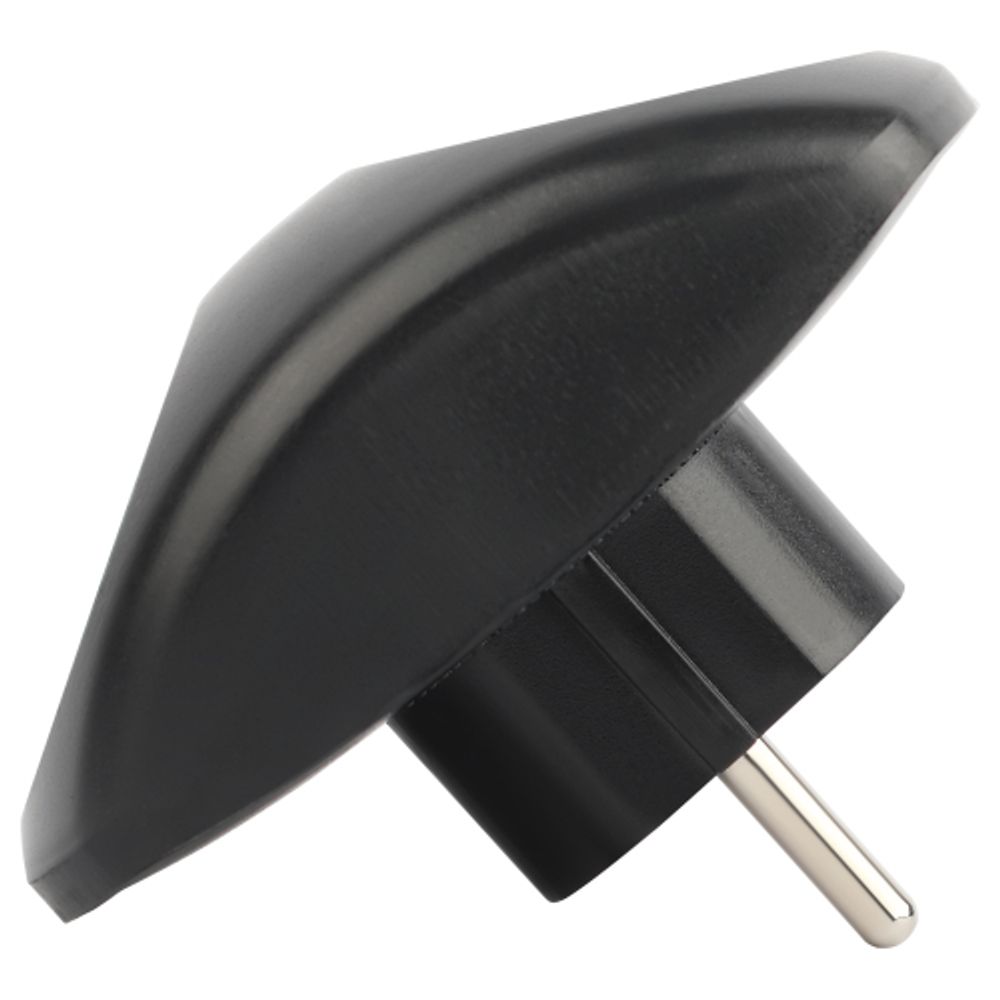 Разветвитель электрический ЭРА SPx-2-B на 2 розетки без заземления 10А черный