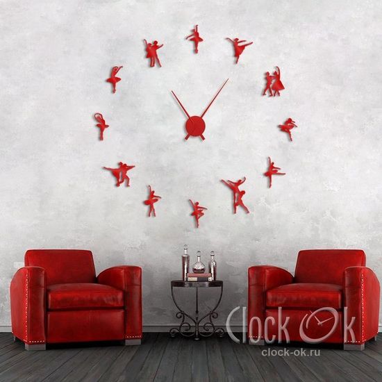 Настенные 3D часы Dance