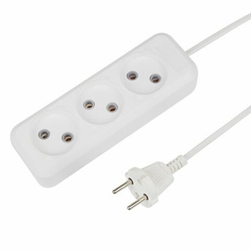 Удлинитель Rexant 3 гнезда 1.5 м 2х0.75 белый