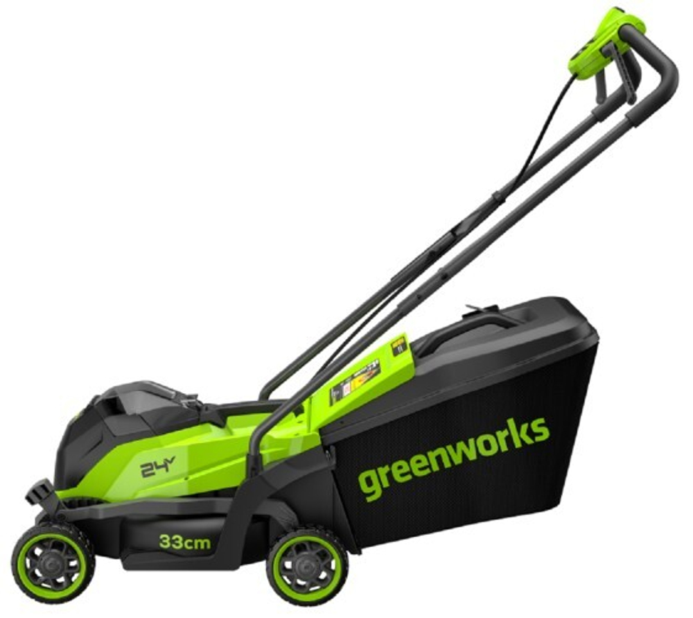 Газонокосилка аккумуляторная GREENWORKS 2520607 24V, 33 см, бесщеточная, без АКБ и ЗУ
