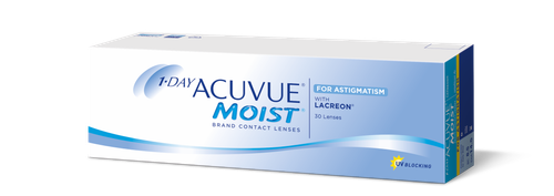1-DAY ACUVUE MOIST for ASTIGMATISM with LACREON (30 линз) -0,25