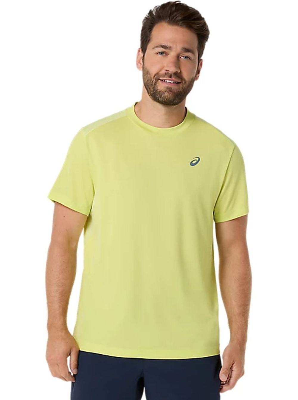 Мужская теннисная футболка Asics Court Short Sleeve - pistachio