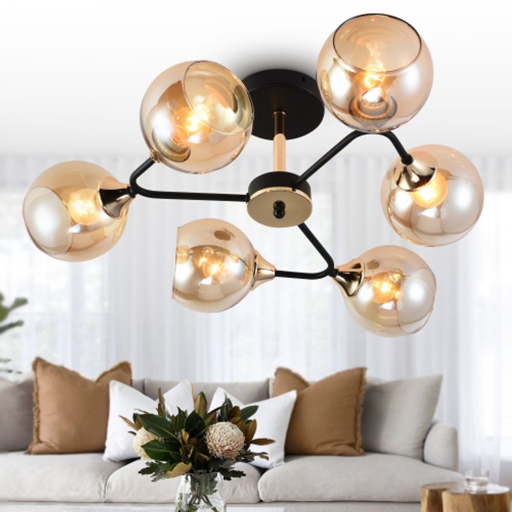 Люстра Rivoli   3138-306 6 х Е27 60 Вт модерн