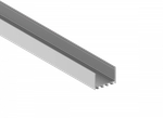 Накладной алюминиевый профиль,  50х35х2000. Цвет: Анодированное серебро, Серия:DN8ALE