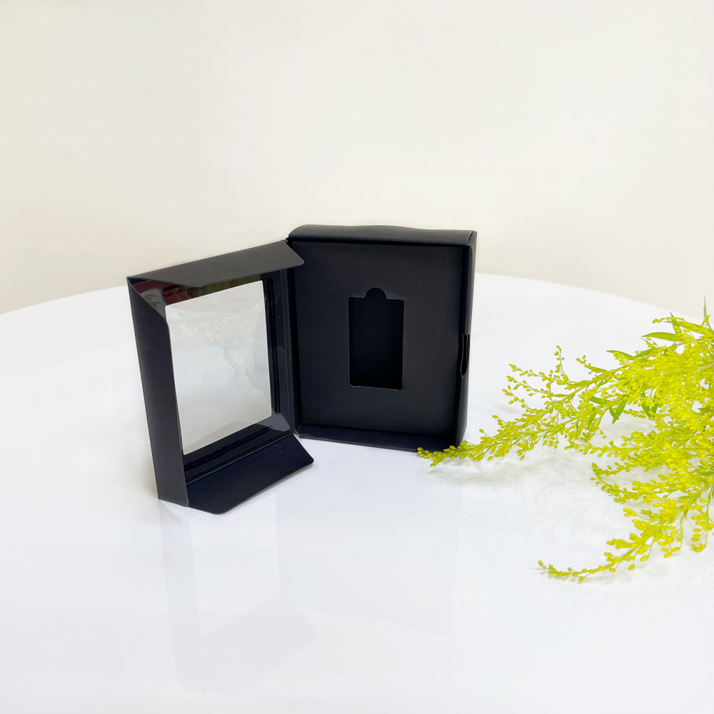 Коробка для авто аромадиффузоров черная размер 10х8х3