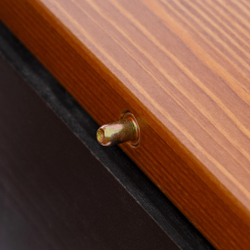 Стол Соната Люкс раздвижной/Sonata Lux extension table массив сосны, антик /графит, 120-(150)х75х75 см