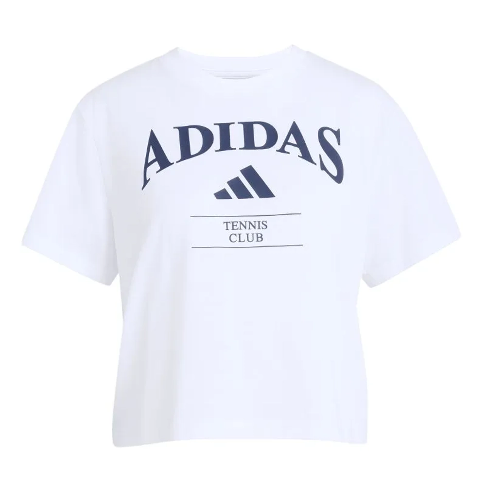 Женская теннисная футболка Adidas Heritage Tennis Graphic - white